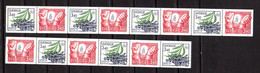 Suède 1986, Paix Et La Liberté, 4x  1389a** + 3x  1390a**, (47,60 Sek), Cote 31,50 € - Sonstige & Ohne Zuordnung