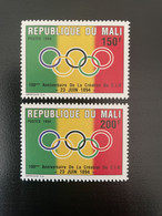 Mali 1994 Mi. 1321 - 1322A 100ème Anniversaire CIO IOC Olympic Olympique Comité 2 Val. MNH** - Sonstige & Ohne Zuordnung