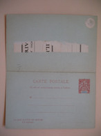 Entier Postal  Carte Postale Avec Réponse Payée Congo Français Type Groupe  Sur  10c   Voir Scan - Covers & Documents