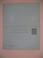 Entier Postal  Carte Postale Avec Réponse Payée Nouvelle-Calédonie Type Groupe  Sur  10c   Voir Scan - Covers & Documents