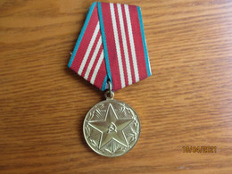 RUSSIA USSR   MEDAL FOR IMPECCABLE SERVICE IN INTERNAL TROOPS ( JAILERS Etc) , 3rd Class For 10 Years ,0 - Russia