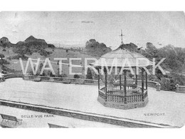 NEWPORT BELLE VUE PARK OLD ALUMINO POSTCARD WALES - Monmouthshire