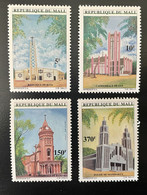 Mali 1997 Mi. 1871 - 1874 Eglise Cathédrale Basilique Kirche Church Religion Kita San Bamako Mandiakuy MNH** - Kerken En Kathedralen