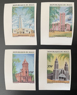 Mali 1997 Mi. 1871 - 1874 ND IMPERF Eglise Cathédrale Basilique Kirche Church Religion Kita San Bamako Mandiakuy MNH** - Christentum