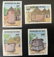 Mali 1998 Mi. 2059 - 2062 Greniers Grenier Traditionnel Habitat Housing 4 Val. MNH** - Malí (1959-...)