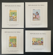 Mali 1999 Mi. 2435 - 2438 Blocs Souvenir Sheets Journée Mondiale Enseignants Teacher Lehrer 4 Val. MNH** - Sonstige & Ohne Zuordnung