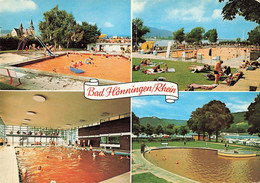 Allemagne Bad Honningen Hoenningen Rhein CPSM GF Carte 4 Vues Piscine - Bad Hoenningen