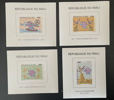 Mali 1999 Mi. 2439 - 2442 Blocs S/S 125ème Anniversaire UPU WPU World Postal Union Weltpostverein 4 Val. MNH** - Malí (1959-...)
