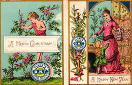 1 Calendrier 1880   George Clark Clark's Best Six Cord O.N.T. Spool Cotton Ladies Pocket Calendar - Klein Formaat: ...-1900