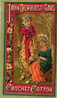1 Calendrier 1881  John Dewhurst & Sons Sewing Cotton Crochet Cotton - Tamaño Pequeño : ...-1900