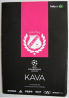 Football Program  UEFA Champions League 2013-14 JK Kalju Nomme Estonia - HJK Helsinki Finland - Livres