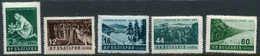 BULGARIA 1957 Forest Week MNH / **.  Michel 1035-39 - Neufs