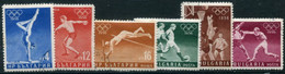 BULGARIA 1956 Olympic Games Used.  Michel 996-1001 - Oblitérés