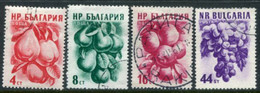 BULGARIA 1956 Fruits I  Used.  Michel 982-85 - Used Stamps