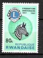 Rwanda  Y&T  N°  228  **  Neuf Sans Trace - Used Stamps