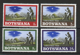 Botswana Set Of Stamps From 1968 To Celebrate Christmas. - Botswana (1966-...)