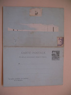 Entier Postal  Carte Postale Avec Réponse Payée Obock Type Alphée Dubois Sur  10c   Voir Scan - Lettres & Documents