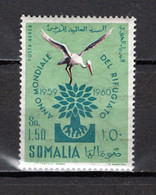 SOMALIE ITALIENNE  PA   N° 83      NEUF SANS CHARNIERE   COTE 0.75€  ANNEE DU REFUGIE  OISEAUX ANIMAUX - Autres & Non Classés