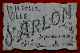 CPA Fantaisie Perlée- De La Belle Ville D'Arlon, Je Pense à Vous - Arlon