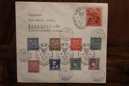 Tchecoslovaquie 1938 Cover Air Mail Tschechoslowakei Losonc Budapest Hongrie Československo - Storia Postale