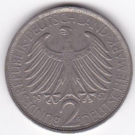 2 Deutsche Mark 1967 G KARLSRUHE, Max Planck , Cupronickel, KM# 116 - 2 Marcos