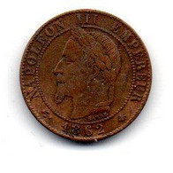 1 Centime 1862 A - TB+ - Other & Unclassified