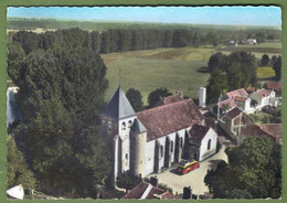 CPSM GF Peu Courante - YONNE - CHENY - EN AVION AU DESSUS DE... - L'ÉGLISE - Autocar, Publicité - SOFER édition / 10 - Cheny