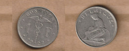 BELGICA 1 Franc 1922 Nickel • 5 G • ⌀ 23 Mm KM# 89, Schön# 61, - 1 Franco