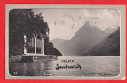 SWITZERLAND  TELL'S CHAPEL    SUCHARD CHOCOLATE ADVERT  Pu 1907  SENT BY  SUCHARD  LONDON AGENT A BRAUEN - LU Lucerne