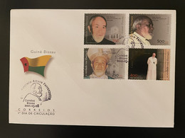 Guiné-Bissau Guinea Guinée Bissau 2001 Mi. 1596 - 1599 FDC Dom Settimio Arturo Ferrazzetta Religion Bishop - Christendom