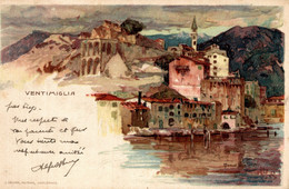 CPA M. WIELANDT - Ventimiglia, Imperia - Panorama - VELTEN - Scritta - W143 - Wielandt, Manuel