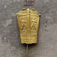 Badge Pin ZN010204 - Gymnastics Sokol Czechoslovakia Plzen 1923 - Gymnastique