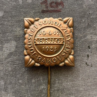 Badge Pin ZN010205 - Gymnastics Sokol Czechoslovakia Zupa Rakouska Brno Brünn 1923 - Gymnastique