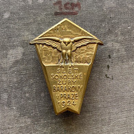 Badge Pin ZN010208 - Gymnastics Sokol Czechoslovakia Zupa Barakova Praha Prague 1924 - Gymnastique