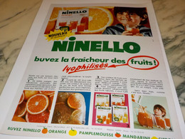 ANCIENNE PUBLICITE LYOPHILISATION DE NINELLO 1970 - Afiches