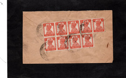 LSC 1949 - Entête "THE NATIONAL INDIA DEVELOPMENT CO Ltd" : Au Dos Cachets BOMBAY Sur  Timbres X9 - Briefe U. Dokumente