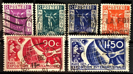 FRANCE 1936 - Canceled - YT 322-327 - Complete Set! - Gebraucht