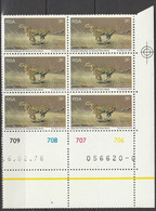 South Africa RSA - 1976 - Wildlife Protection Cheetah - Control Block (6) - Félins