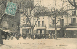 .CPA  FRANCE 34 "Capestang, Place  De La Liberté" - Capestang