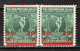 184Cu**  Paire Avec Surcharge Fortement Déplacée Vers Le Bas - MNH** - LOOK!!!! - 1901-1930