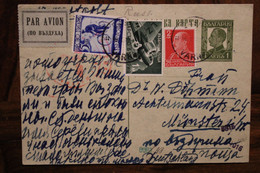 CPA Ak 1940 Bulgarie Bulgaria Bulgarien Empire Deutsche Reich Germany Allemagne Zensur Cover Air Mail Luftpost Bŭlgariya - Storia Postale
