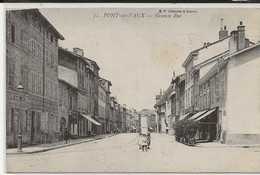 01- 100110 -  PONT  De  VAUX    - Grande Rue  1904 - Pont-de-Vaux