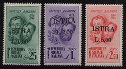 ITALY-YUGOSLAVIA-ISTRIA-POLA, "BANDIJERI BROHERS/FRATELLI BANDIERA", COMPLETE SET, MNH 1945 RARE!!!!! - Joegoslavische Bez.: Istrië