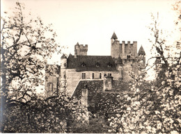 Photo Château De Beynac,Dordogne Format 18/24 Tirage Argentique Années 50 - Places