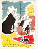 FAIZANT  Jacques  Ed Yvon  N°75  - Humour  Les Vieilles Dames  Courrier  Lettre -   CPSM  10,5x15 BE 1964 Neuve - Faizant