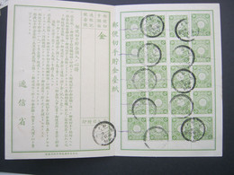 JAPAN ,  Postsparbuch Mit 20 Marken Gestempelt , Dekorativ Und Selten - Covers & Documents