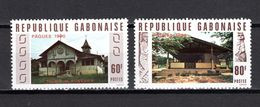 GABON N° 432 + 433   NEUFS SANS CHARNIERE COTE  2.00€  PAQUES EGLISE  VOIR DESCRIPTION - Gabon