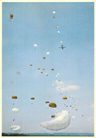 Largages Successifs De Parachutistes Depuis Des Transall C.160 Carte Grand Format 12.5x17.5 Segalen 44 - Paracadutismo