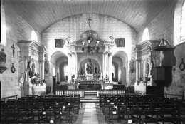 PN - 197 - INDRE ET LOIRE - PERRUSSON - Eglise Intérieur - Original Unique - Plaques De Verre