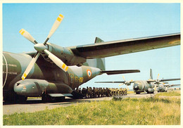 Embarquement De Parachutistes Dans Un Transall C.160 N°61-MB Carte Grand Format 12.5x17.5 Segalen 86 - Parachutisme